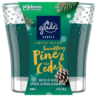 Glade Candle Twinkling Pine & Cedar - 3.4 OZ - Image 1