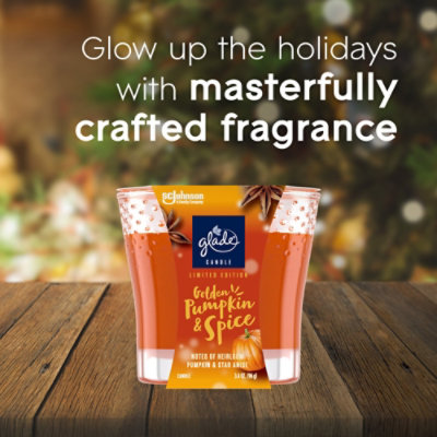 Glade Candle Golden Pumpkin & Spice - 3.4 OZ - Image 3