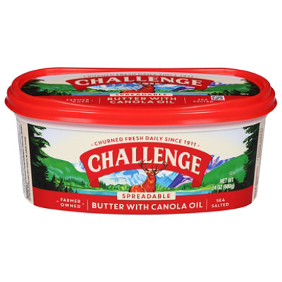 Challenge Spreadable Butter With Canola Oil, 24 Oz - 24 OZ - Vons