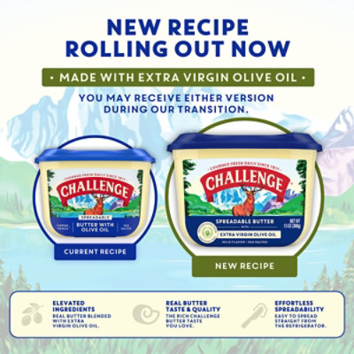 Challenge Spreadable Butter With Olive Oil, 13 Oz - 13 OZ - Image 2