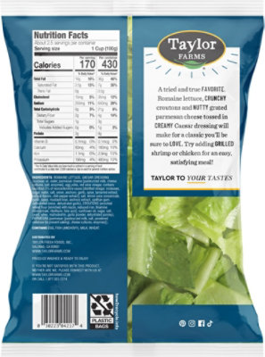 Taylor Farms Everyday Caesar Salad Kit - 8.87 OZ - Image 5