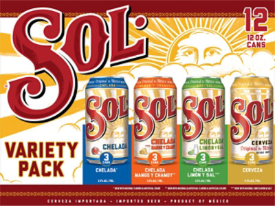 Sol Variety Pack Beer 12-12 Fl. Oz In Cans - 12-12 FZ - Image 5