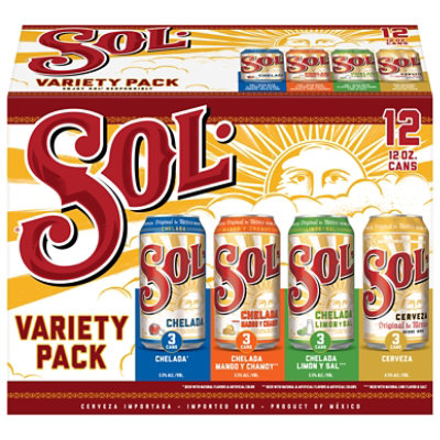 Sol Variety Pack Beer 12-12 Fl. Oz In Cans - 12-12 FZ - Image 2