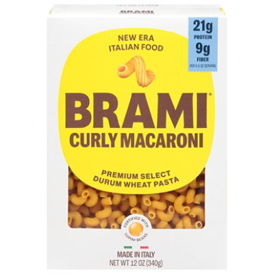 Brami Italian Protein Pasta Curly Macaroni  12 Oz - Image 3