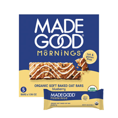 Made Good Mornings Soft Bakes Oat Bars Blueberry - 5.30 OZ - Image 1