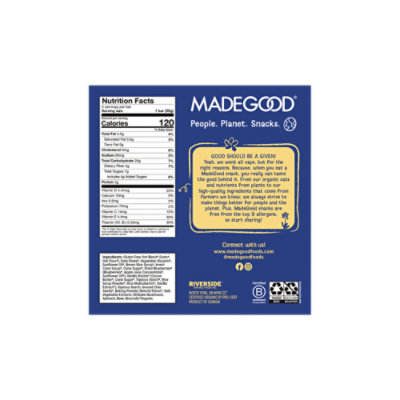 Made Good Mornings Soft Bakes Oat Bars Blueberry - 5.30 OZ - Image 4