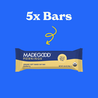 Made Good Mornings Soft Bakes Oat Bars Blueberry - 5.30 OZ - Image 2