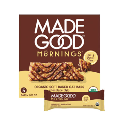 Made Good Mornings Soft Baked Oat Bars Choc Chip - 5.30 OZ - Image 1