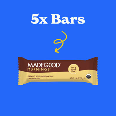 Made Good Mornings Soft Baked Oat Bars Choc Chip - 5.30 OZ - Image 2