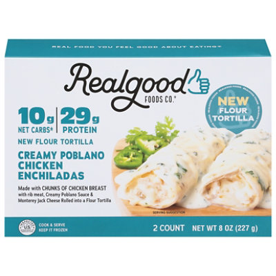 Real Good Foods Enchilada Chicken Creamy Poblano - 8 OZ - Image 3