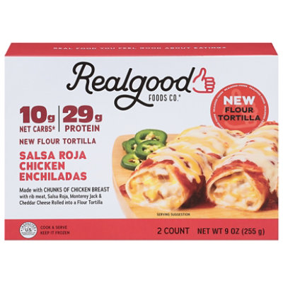 Real Good Foods Enchiladas Chicken Salsa Roja - 9 OZ - Image 3