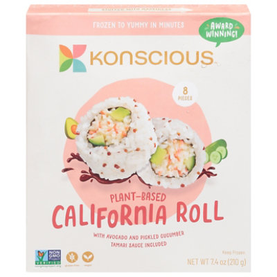 Konscious California Roll Sushi Plant Based - 7.4 OZ - Image 3