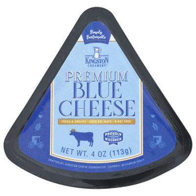 Kingston Creamery Cheese Blue Premium Wedge - 4 OZ - Image 2