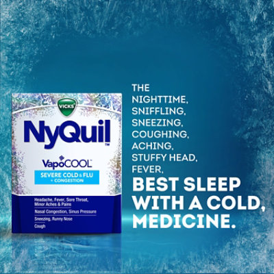 Vicks Dayquil And Nyquil Vapocool Severe Cold Flu And Congestion Medicine 24 Caplets Menthol Maximum - 24 CT - Image 3