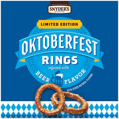 Snyder's of Hanover Oktoberfest Beer Flavor Pretzel Rings - 10 Oz - Image 3