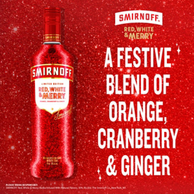 Smirnoff Red White & Merry Limited Edition Vodka - 750 Ml - Image 3