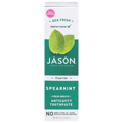 Jason Toothpaste Sea Fresh Flouride - 4.2 OZ - Image 3