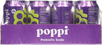 Poppi Grape Prebiotic Soda - 12-12 Fl. Oz. - Image 3