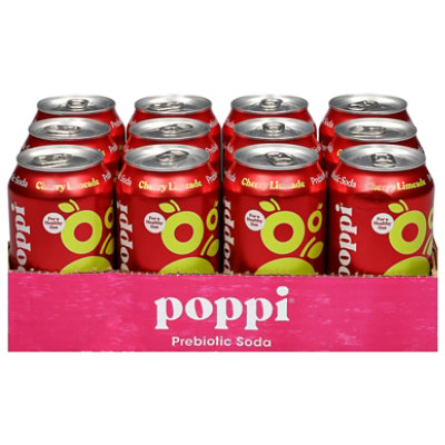 Poppi Cherry Limeade Prebiotic Soda - 12-12 Fl. Oz. - Image 3