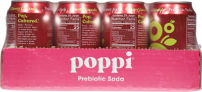 Poppi Cherry Limeade Prebiotic Soda - 12-12 Fl. Oz. - Image 4