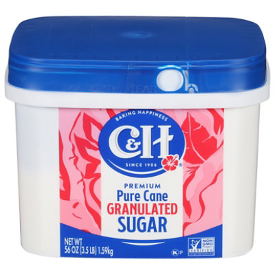 C&h Granulated Pure Cane Sugar 3.5lb Tub - 3.5 LB - Image 1