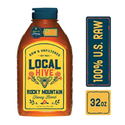 Local Hive Rocky Mountain Honey In A 32oz Bottle - 32 OZ - Image 1