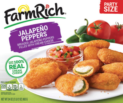 Farm Rich Breaded Jalapeno Peppers Filled With Cream Cheese, 34 Oz - 34 OZ - Image 7