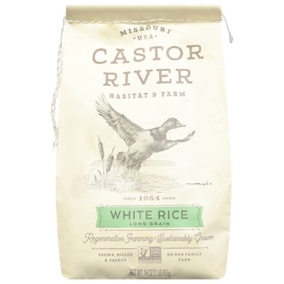 Castor River Long Grain White Rice Ngmo - 16 OZ - Image 1
