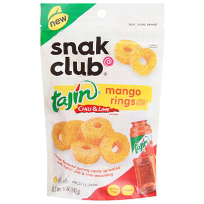 Snak Club Tajin Mango Rings - 5 Oz - Image 1