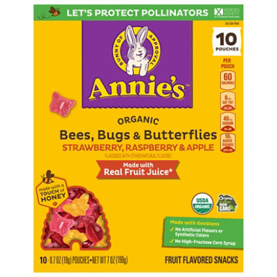 Annie's Homegrown Fruit Snack Bee Bug Btfly Og2 - 7 OZ - Image 3