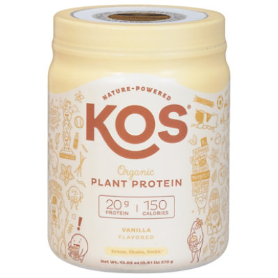 Kos Plant Protein Powder Vanilla Organic - 13.05 OZ - Image 3