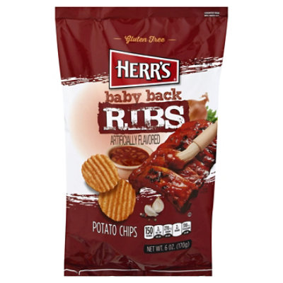 Herrs Baby Back Ribs Chips 6oz - 6 OZ - Image 3