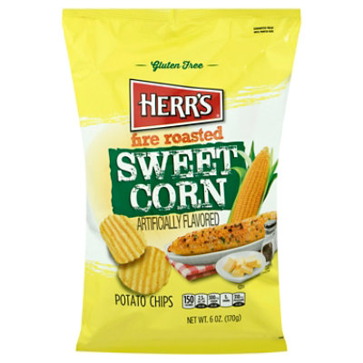 Herrs Fire Roasted Sweet Corn Chips 6oz - 6 OZ - Image 3