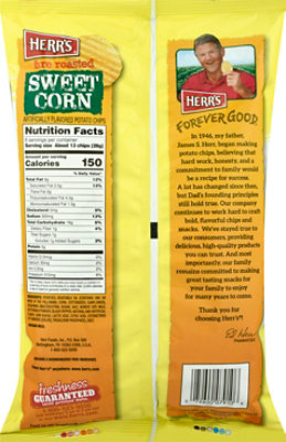 Herrs Fire Roasted Sweet Corn Chips 6oz - 6 OZ - Image 6