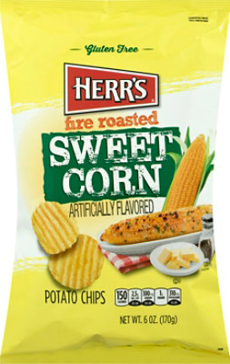 Herrs Fire Roasted Sweet Corn Chips 6oz - 6 OZ - Image 2