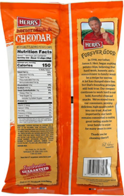 Herrs Horseradisch & Cheddar Chips - 6 OZ - Image 5