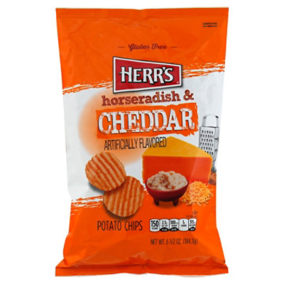 Herrs Horseradisch & Cheddar Chips - 6 OZ - Image 1