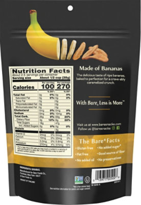 Bare Baked Banana Chips Simply - 2.7 OZ - Image 6