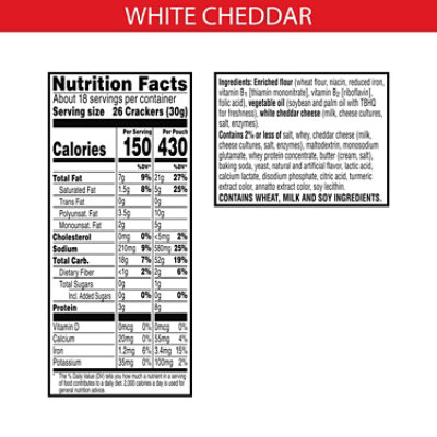 Kellogg's Cheez It Crackers White Chedda - 6-3 OZ - Image 5