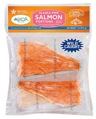 ALVOR Alaskan Salmon Portions Wild - 16 Oz - Image 1