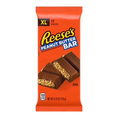 Reeses Chocolate Peanut Butter Creme XL Candy Bar - 4.25 Oz