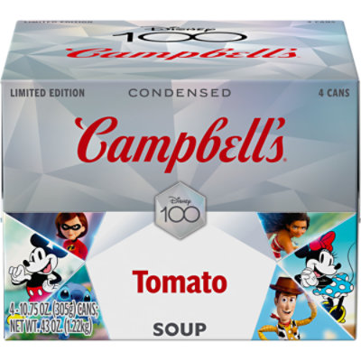 Campbells Condensed Disney Tomato Soup 10.75 Oz Cans 4 Pack - 43 OZ - Image 1