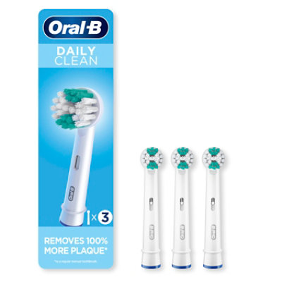 Oral B Power Refill Daily Clean Brush Heads 3 Ct - 3 CT - Image 1