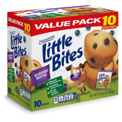 Entenmanns Little Bites Blueberry Muffins 10 Pouches - 16.5 OZ - Image 4