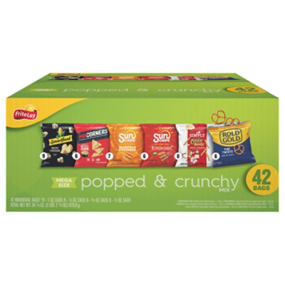 Frito Lay Popped & Crunchy Mix Variety Pack - 42 Count - Image 2