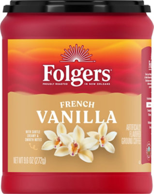 Folgers 9.6 Ounce French Vanilla Roast & Ground Coffee Each - 9.6 OZ - Image 5