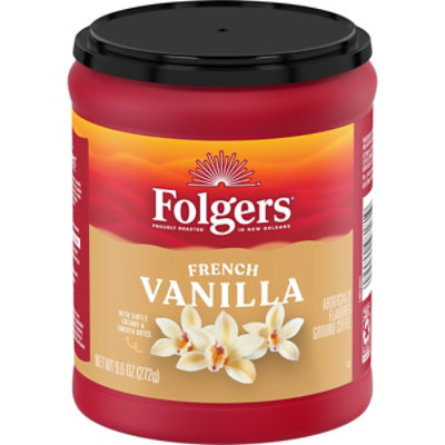 Folgers 9.6 Ounce French Vanilla Roast & Ground Coffee Each - 9.6 OZ - Image 1