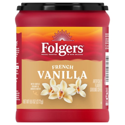 Folgers 9.6 Ounce French Vanilla Roast & Ground Coffee Each - 9.6 OZ - Image 1