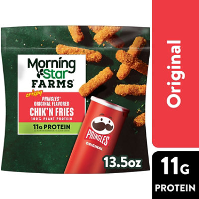 MorningStar Farms Plant Based Chikn Fries Pringles Original Flavor Vegan Meat - 13.5 Oz - Image 1