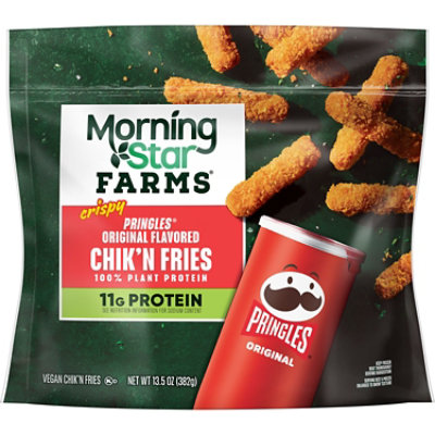 MorningStar Farms Plant Based Chikn Fries Pringles Original Flavor Vegan Meat - 13.5 Oz - Image 6
